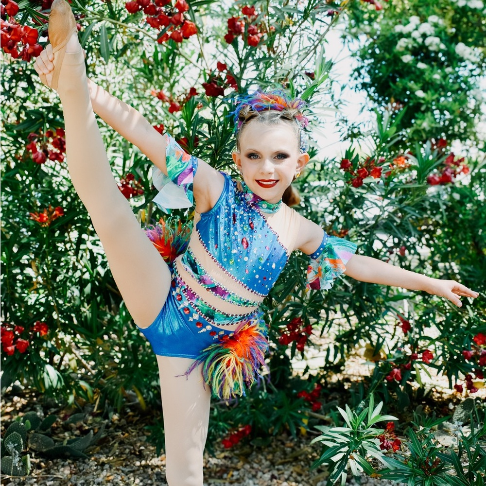 Colorful Girls Jazz Dance Costume